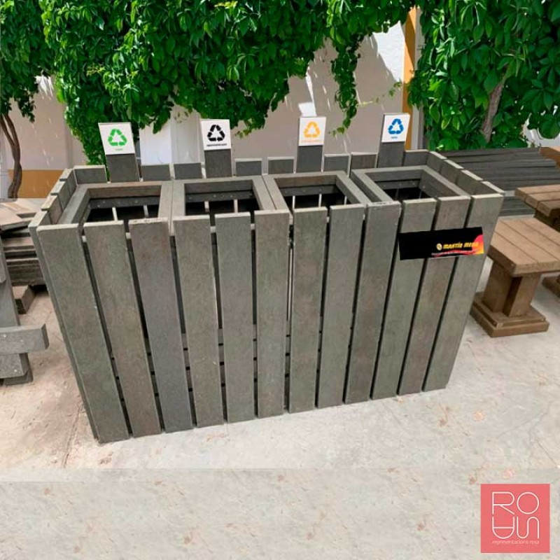 Papereres de Reciclatge Modulars de Plàstic Reciclat Ecopunt